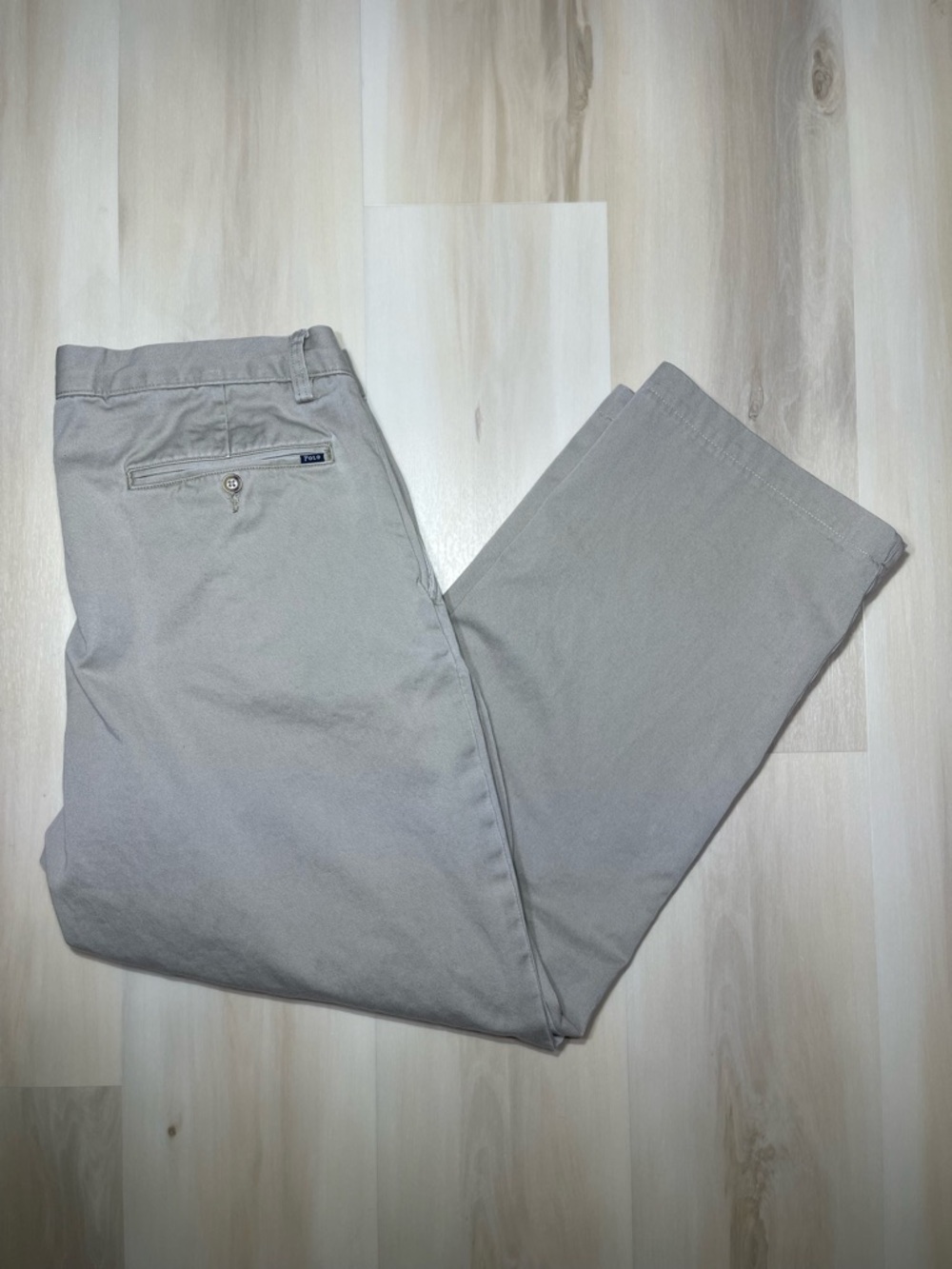 Polo Ralph Lauren Relaxed Fit Chino Men's Sz 35x30 Beige Solid Khaki Pants